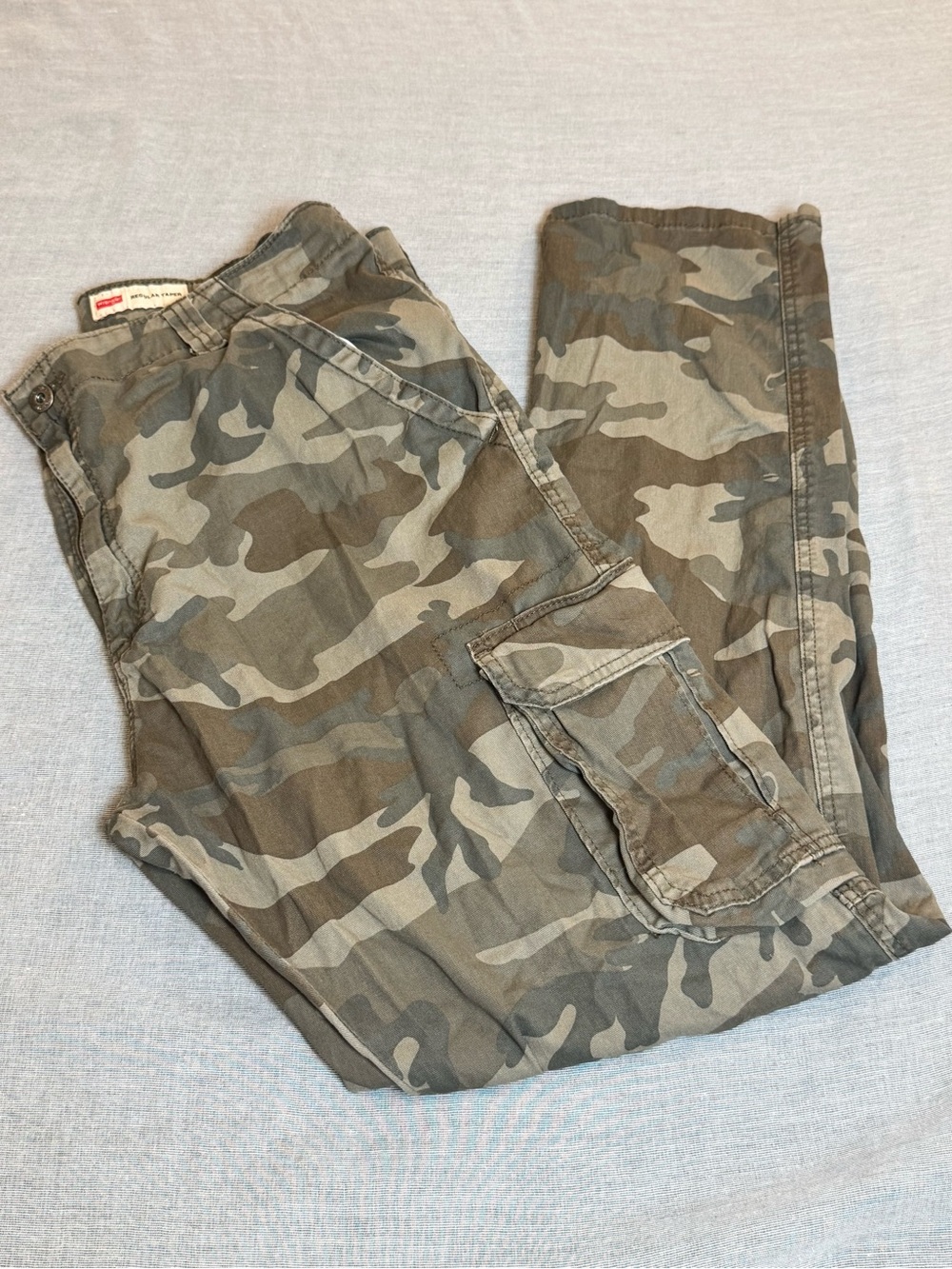 Wrangler Men's Camo Cargo Pants Cotton 
Sz 36 x 32 Gorpcore Utility